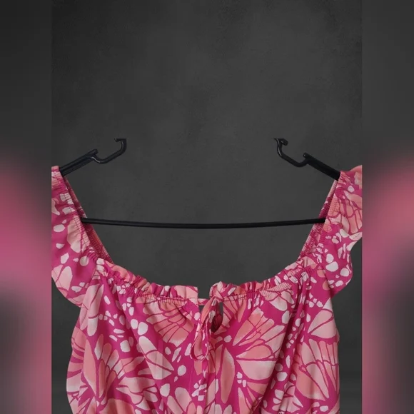 Lily Rose Smocked Waist Skater Dress Juniors Size Large NWT - Picture 4 of 6